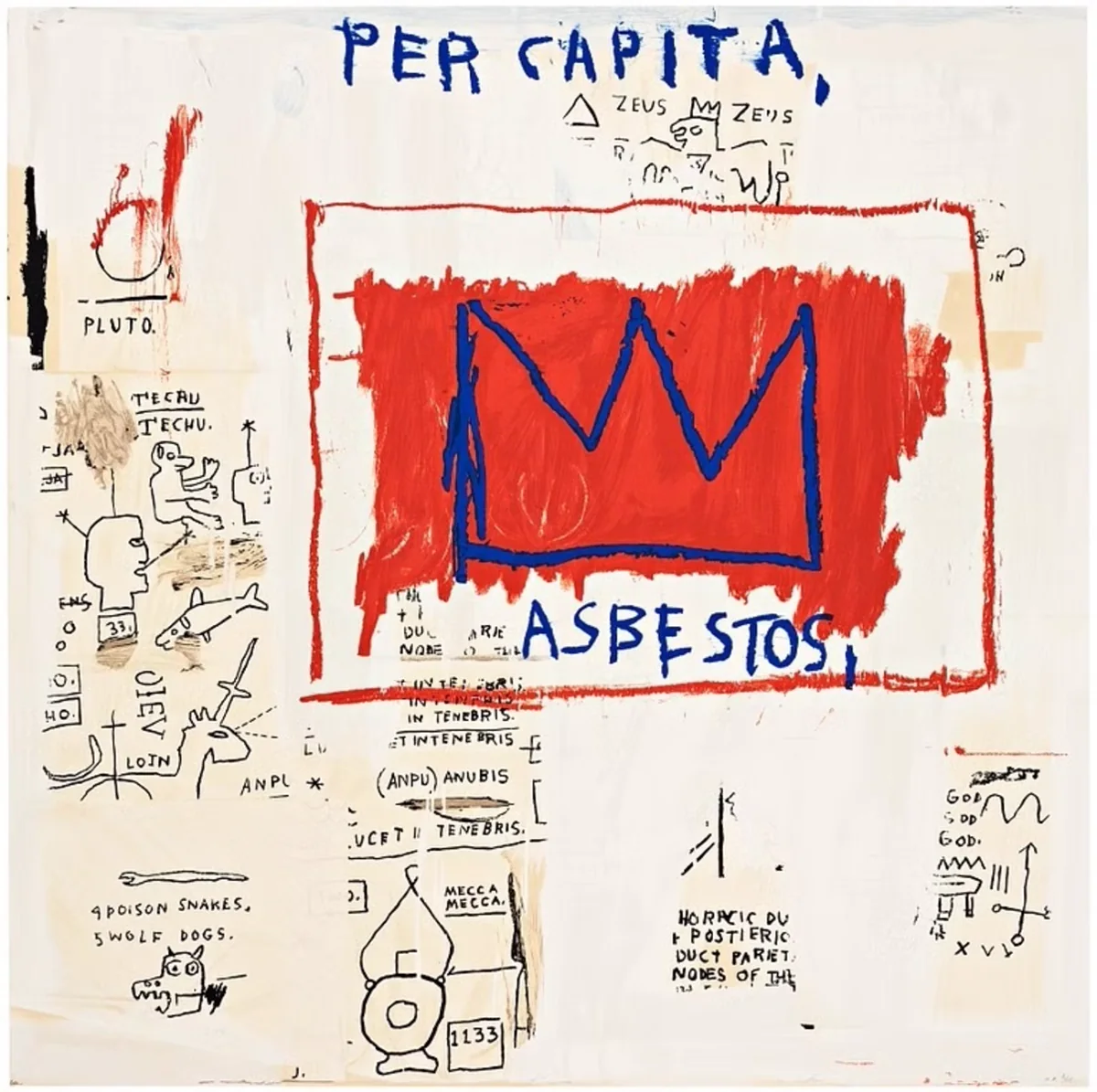 After Jean-Michel Basquiat, Per Capita, from Portfolio I, 1983 - 2001, screen print