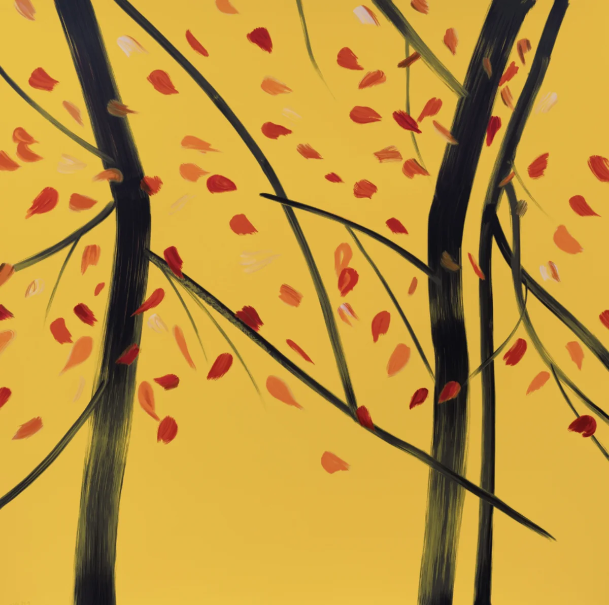 Alex Katz, Autumn 1, silkscreen on Saunders Waterford High White HP 425 gsm paper