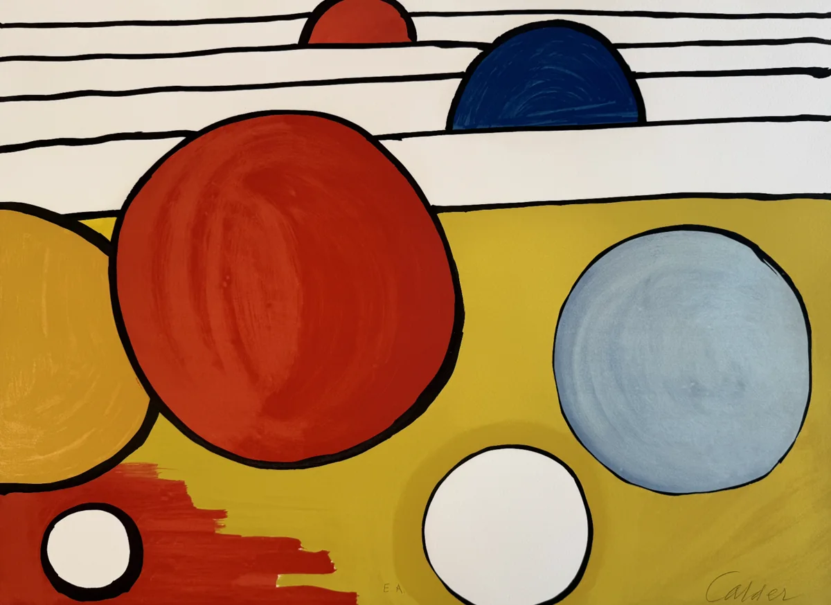 Alexander Calder, Black Lines, 1976, lithograph on Arches paper