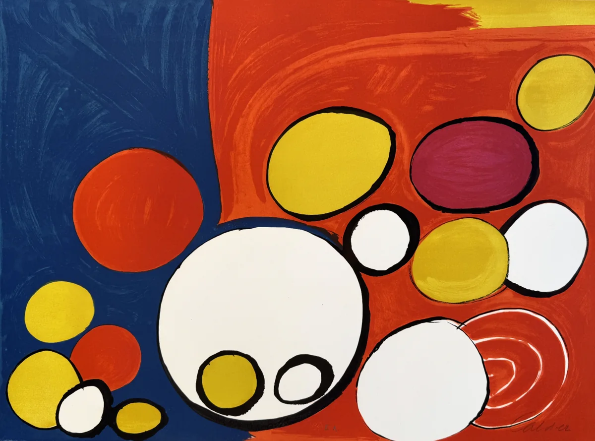 Alexander Calder, Circle With Eyes, 1976, lithograph on Arches paper