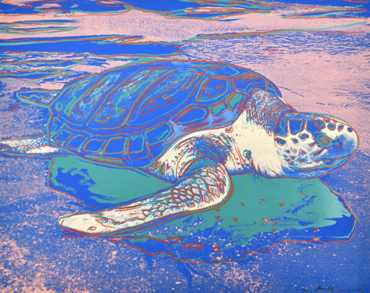 Andy Warhol, Turtle, 1985, screen print on Lenox Museum Board