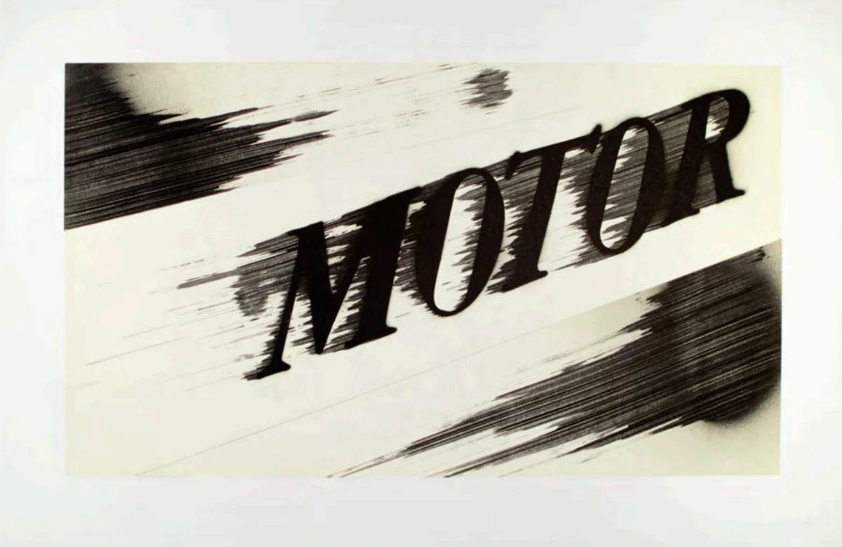Ed Ruscha, Motor, 2021, lithograph