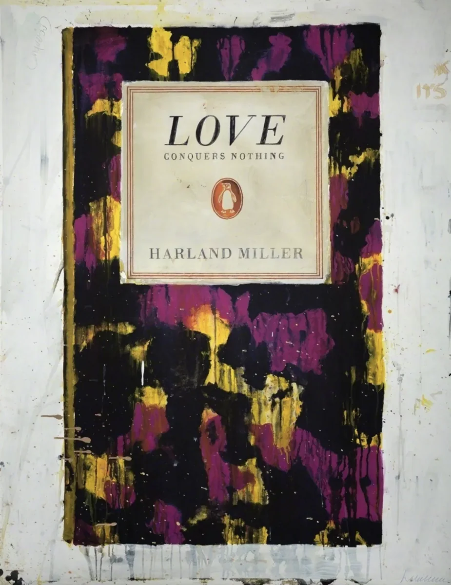 Harland Miller, Love Conquers Nothing, 2011, screen print