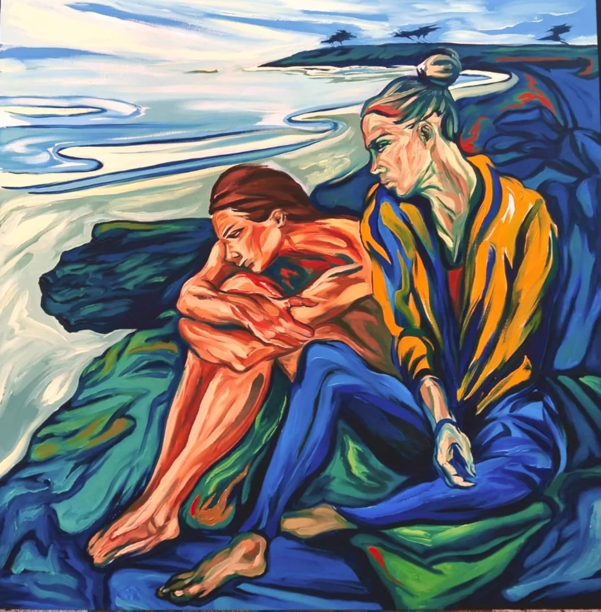 Harold López, Petrified, oil on canvas
