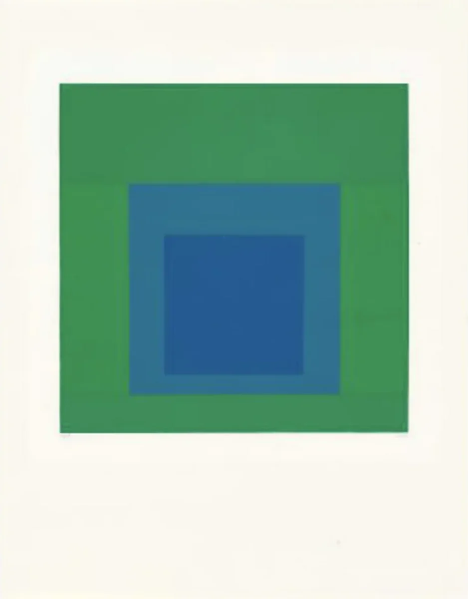 Josef Albers, Hommage au Carré, screen print on J . Perrugot Arches Special MBM paper