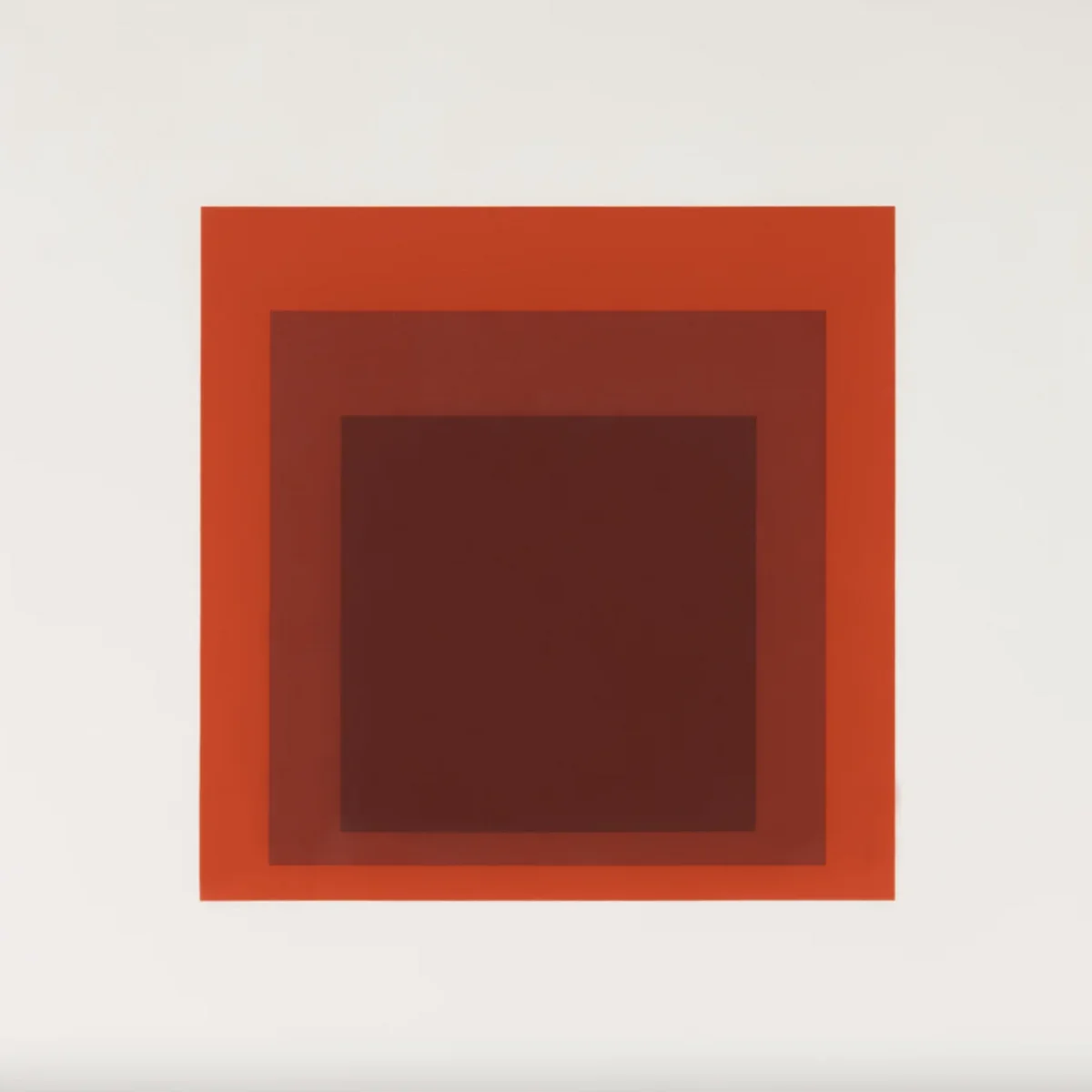 Josef Albers, I-S JP, 1972, screen print on German etching paper