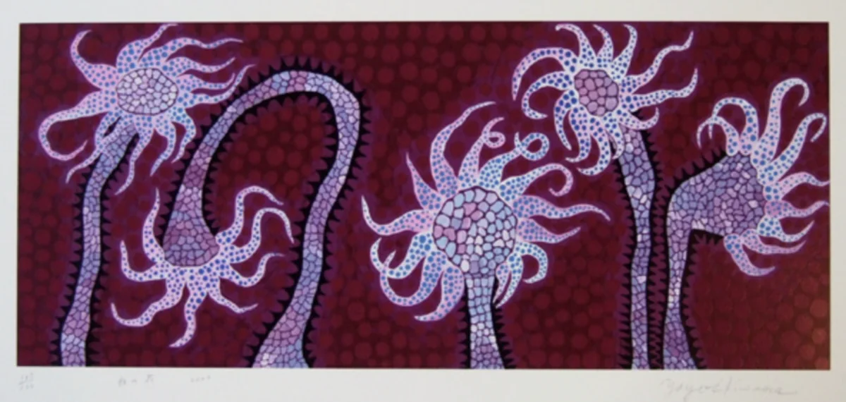 Yayoi Kusama, Night Flowers, 2003, screen print